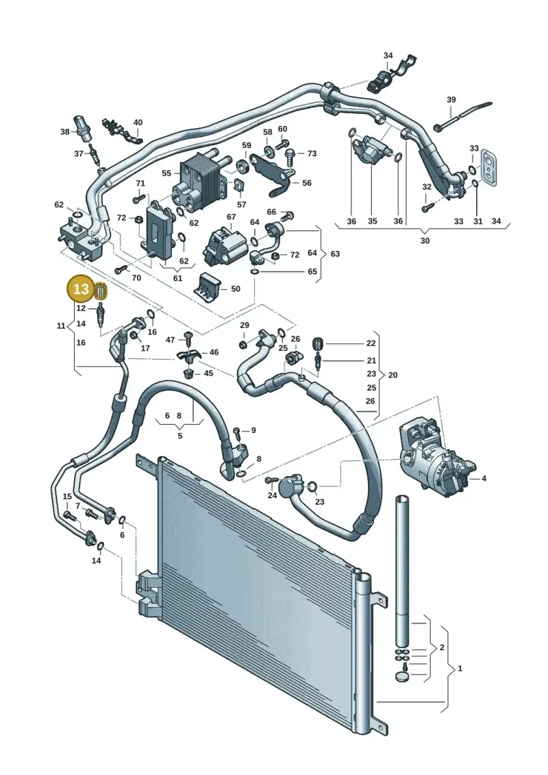 5Q0816581A — Volkswagen Passat estate (2023-) diagram 596260702, position 13