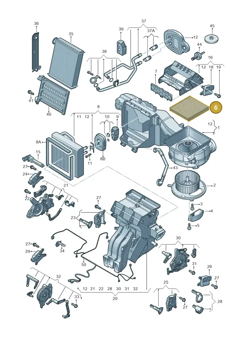 5Q0819653 — Volkswagen Arteon (2017-2023) diagram 793820200, position 6