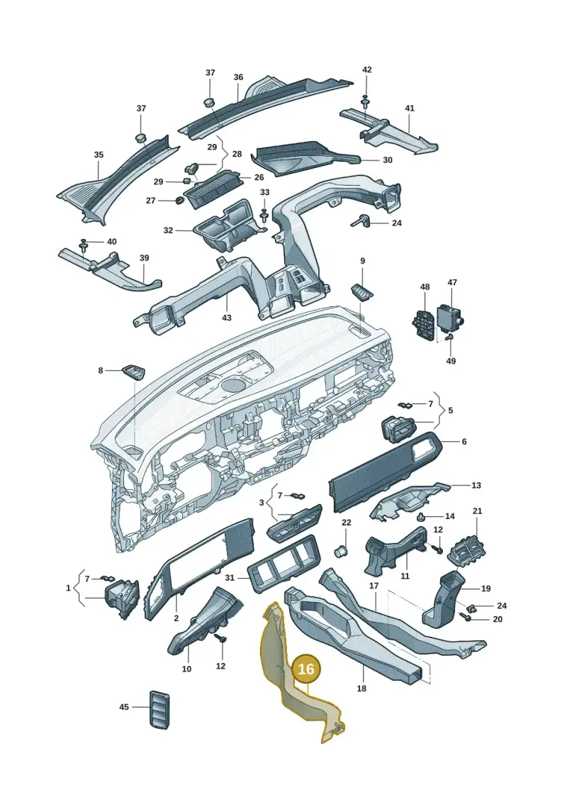 5Q0819805D — Volkswagen Tiguan (2024-) diagram 57d819300, position 16