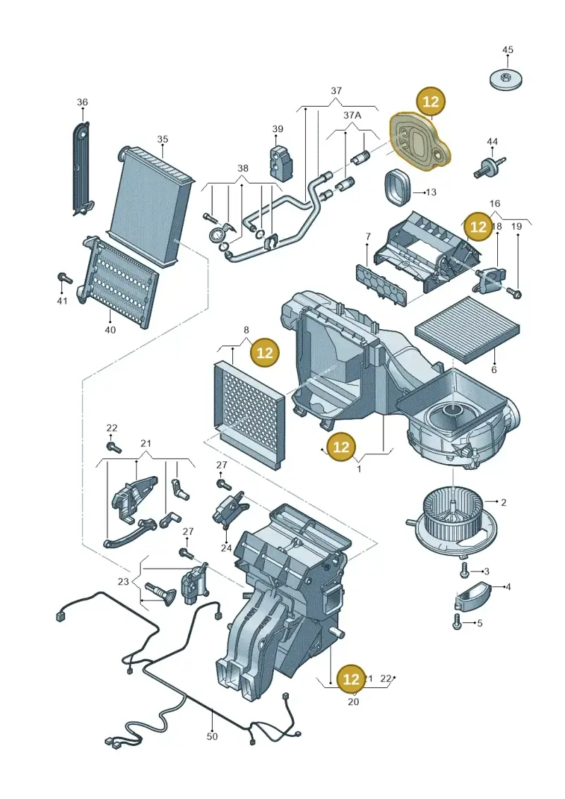 5Q0820061C — Volkswagen Caddy Maxi Kombi (2020-2024) diagram 746819100, position 12