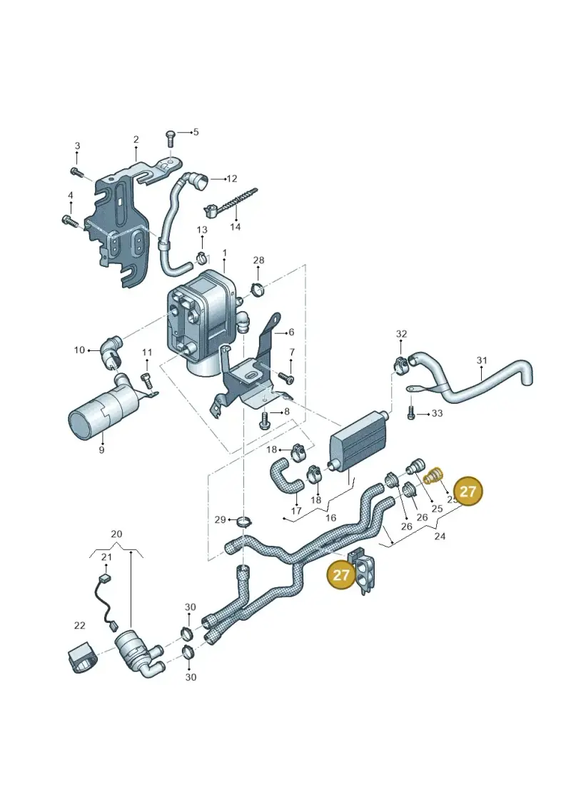 5Q0820495A — Volkswagen Caddy kombi (2015-2020) diagram 866819700, position 27