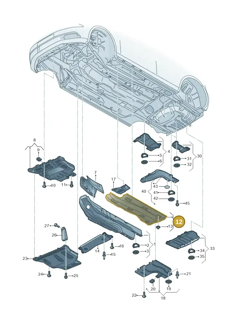 5Q0825202L — Volkswagen Golf 2.0 (2016-2020) diagram 746825000, position 12
