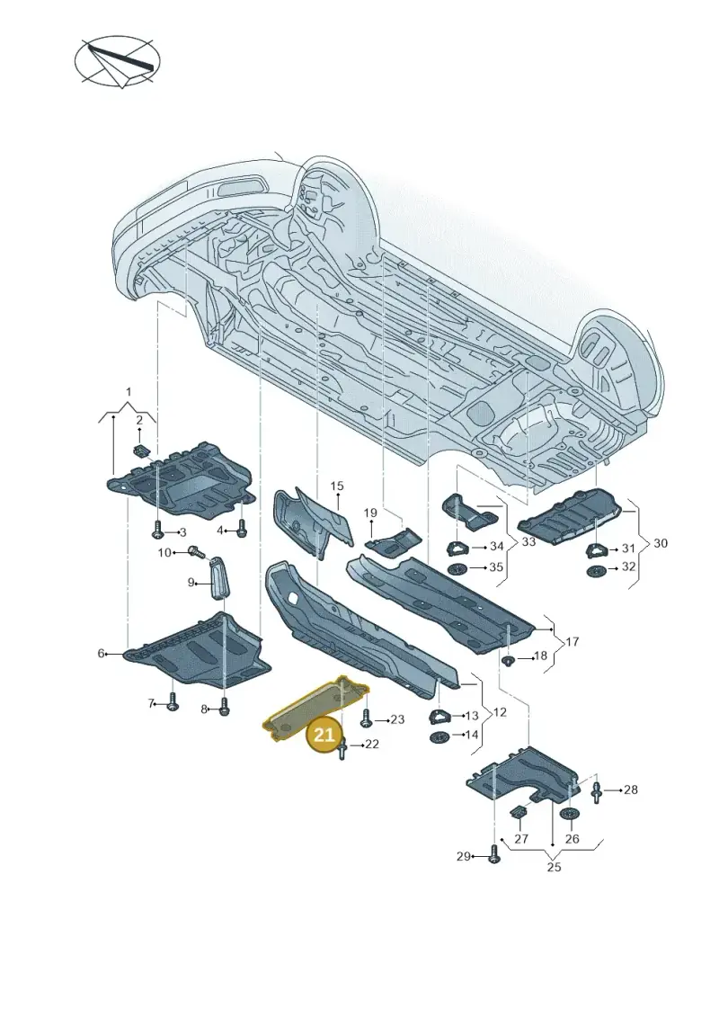 5Q0825229C — Volkswagen Golf Sportsvan 1.6 (2014-2020) diagram 780825000, position 21