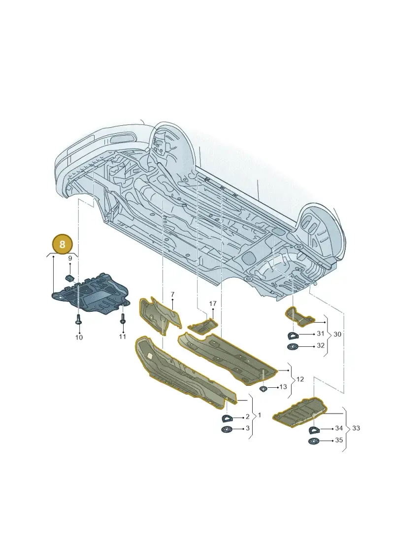 5Q0825235C — Volkswagen Golf 1.4 (2013-2020) diagram 769825000, position 8