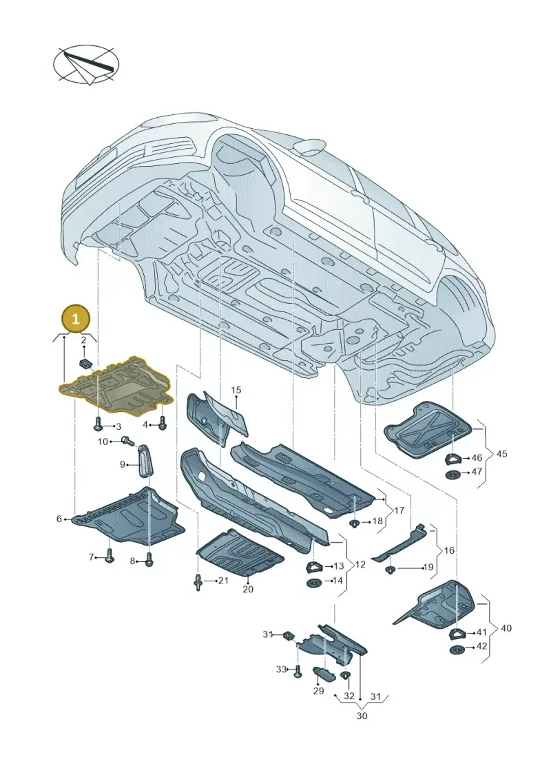 5Q0825236F — Volkswagen Touran 2,0 BlueMotion (2015-2024) diagram 869825000, position 1