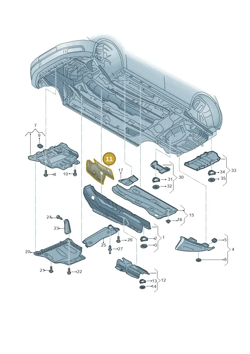 5Q0825469 — Skoda Octavia (2017-2020) diagram 753825100, position 11