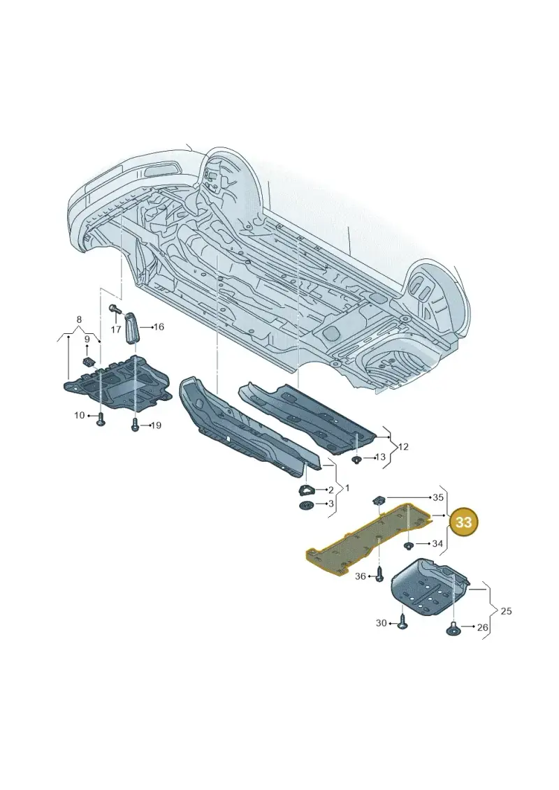5Q0825519C — Volkswagen Golf 2.0 (2016-2020) diagram 827825055, position 33