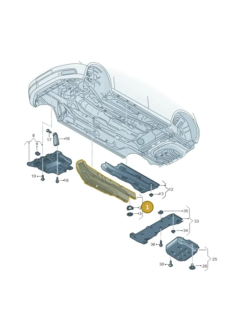 5Q0825661BC — Volkswagen Golf 2.0 (2016-2020) diagram 827825055, position 1