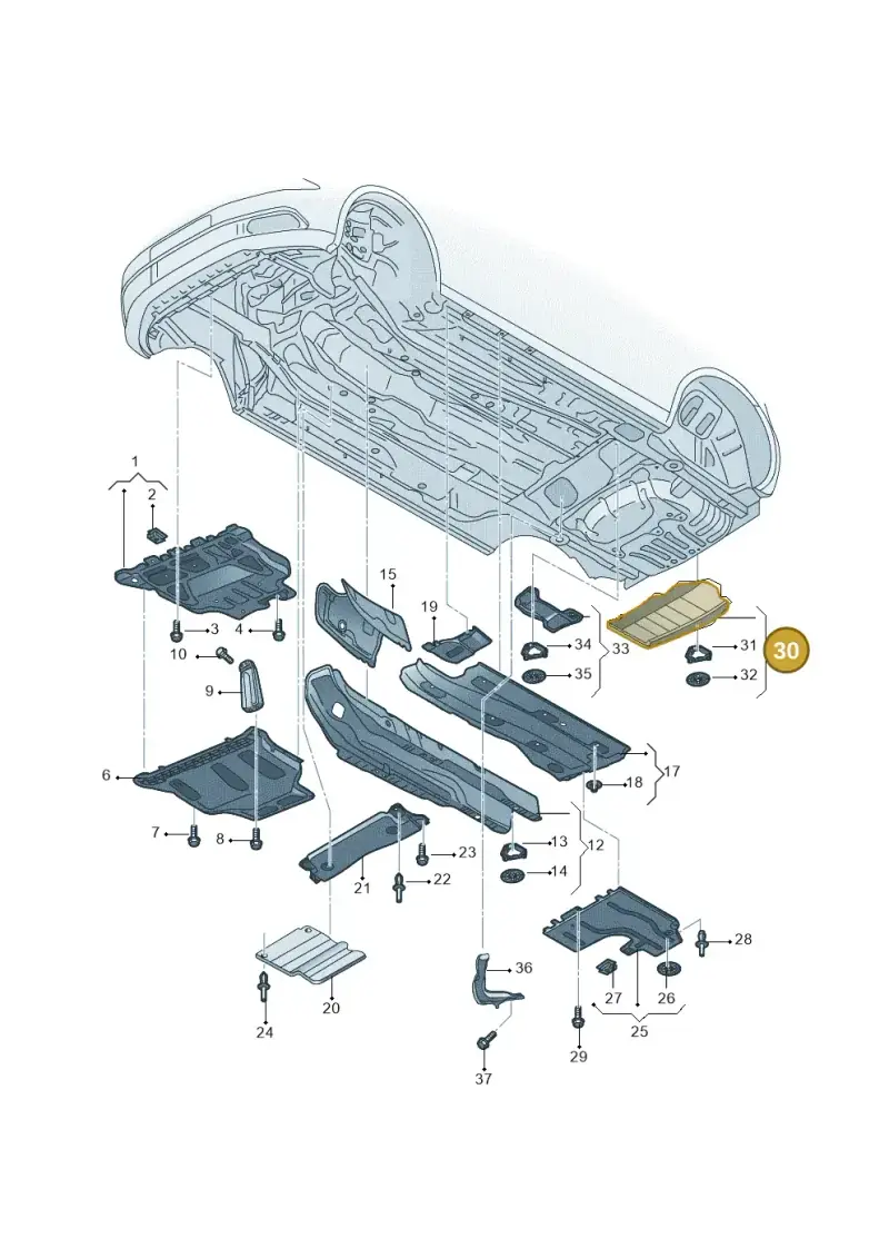 5Q0825701C — Volkswagen T-Roc (2018-) diagram 436825010, position 30