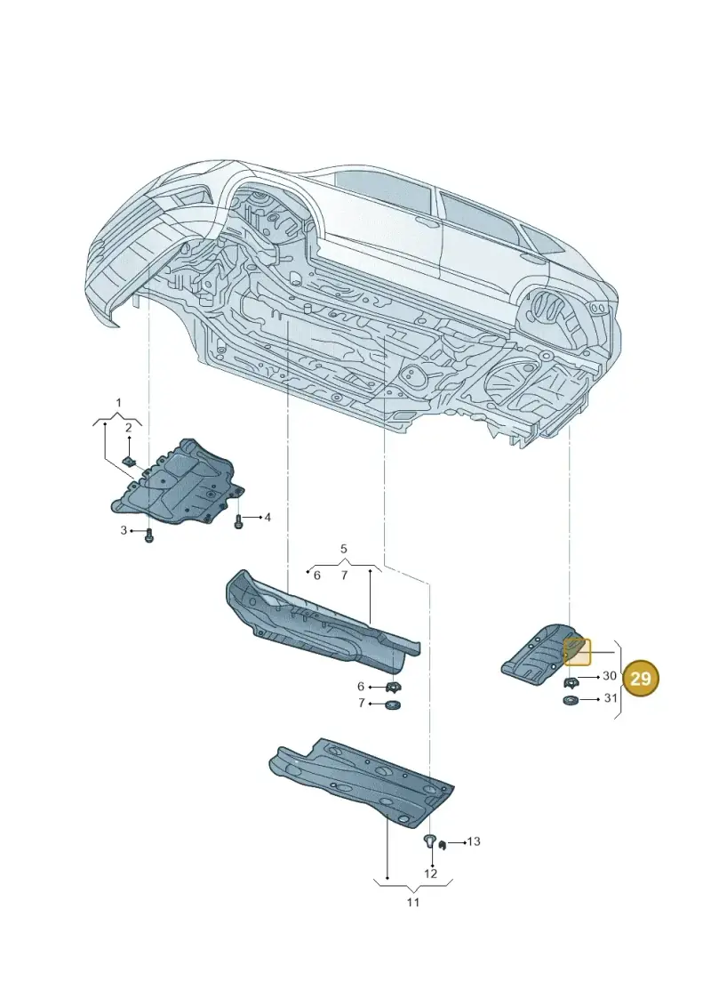 5Q0825701C — Volkswagen Jetta (2019-) diagram 576825000, position 29