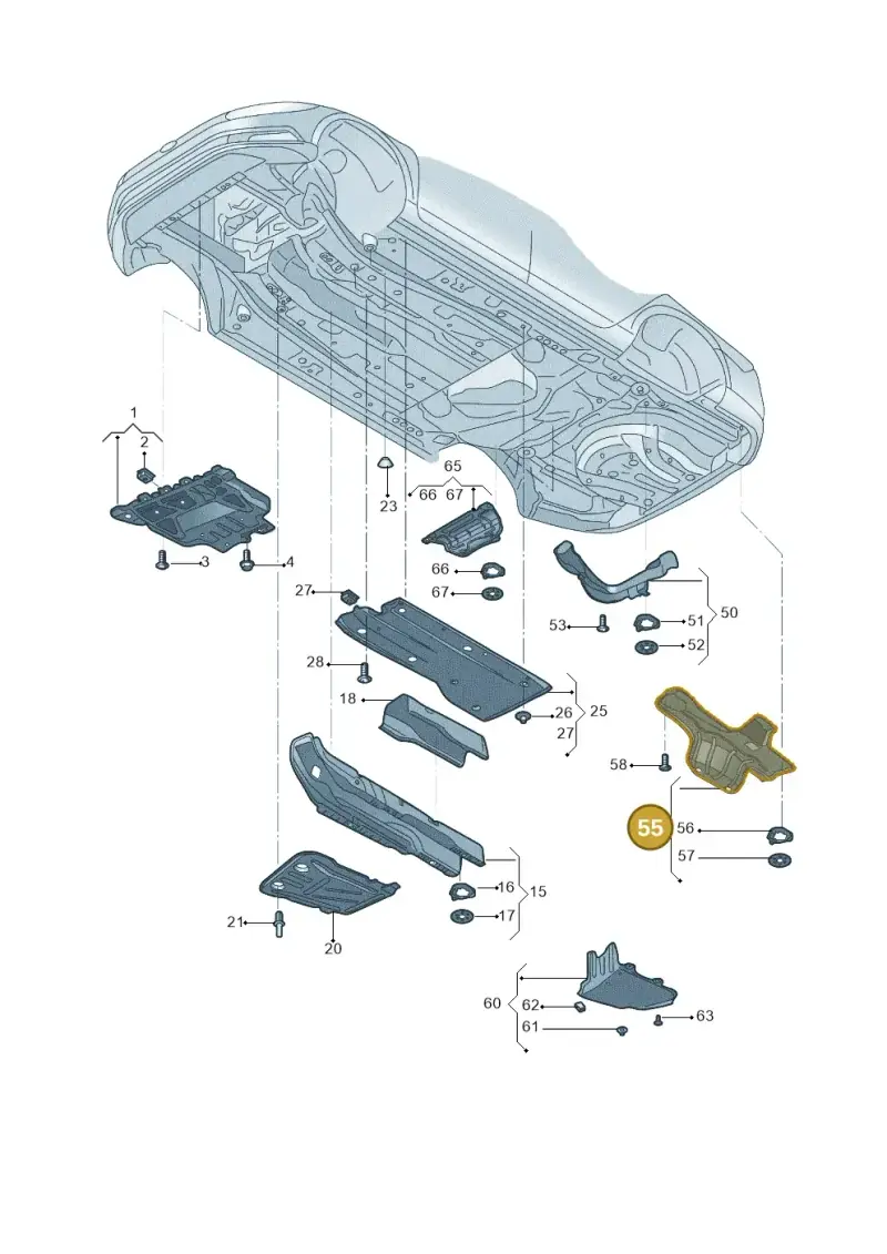 5Q0825711B — Volkswagen New Lavida (2018-2023) diagram 427825000, position 55