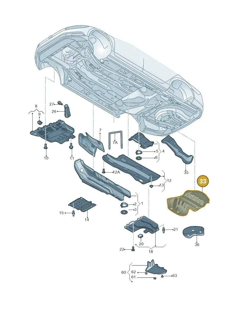 5Q0825712B — Volkswagen Lamando (2014-2022) diagram 852825000, position 33