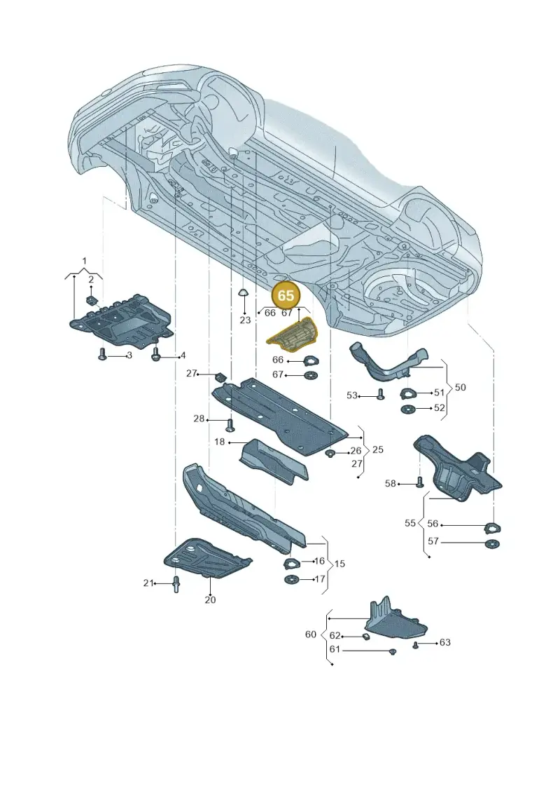 5Q0825730B — Volkswagen New Lavida (2018-2023) diagram 427825000, position 65