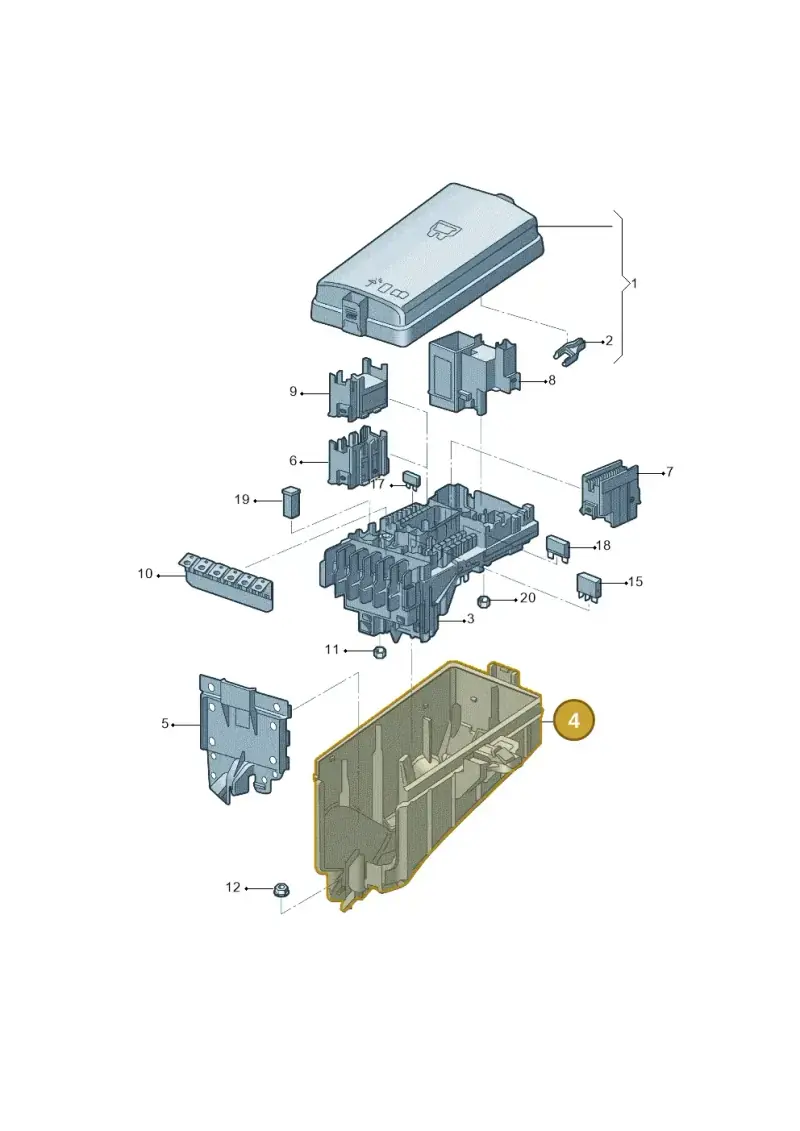 5Q0907361G — Volkswagen Viloran (2020-2022) diagram 809937200, position 4