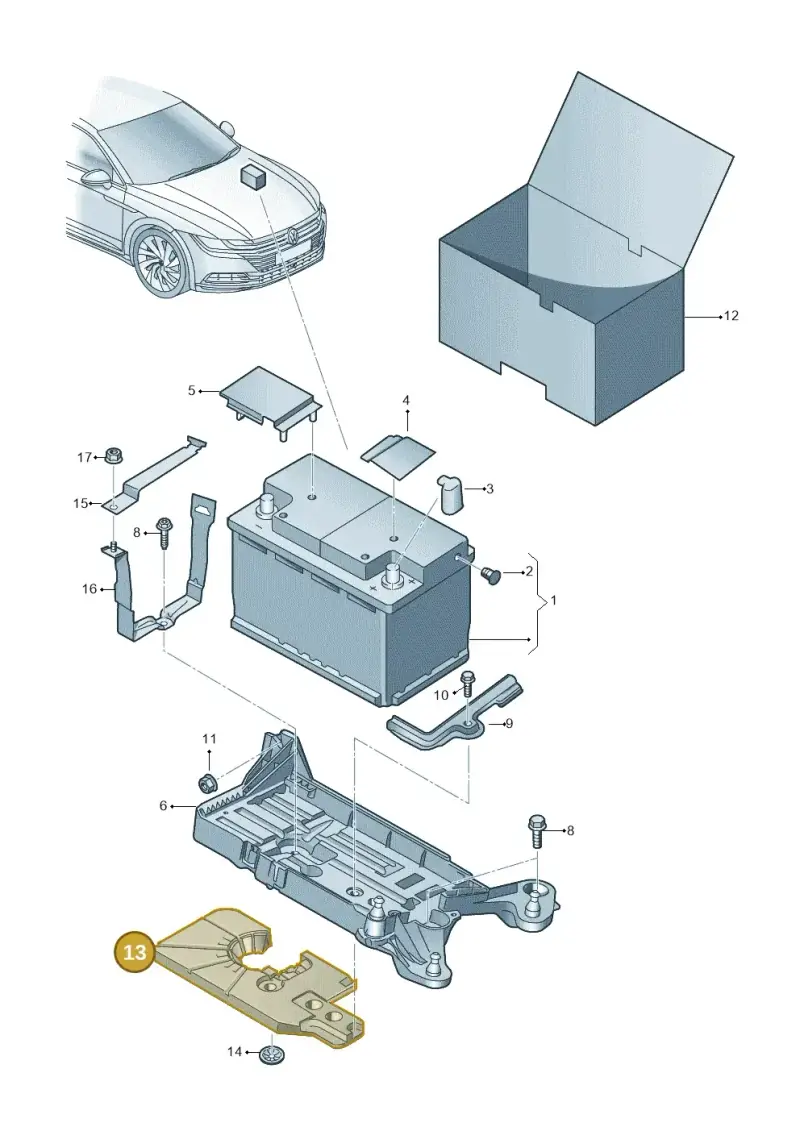 5Q0915325D — Volkswagen Arteon (2017-2023) diagram 828915000, position 13