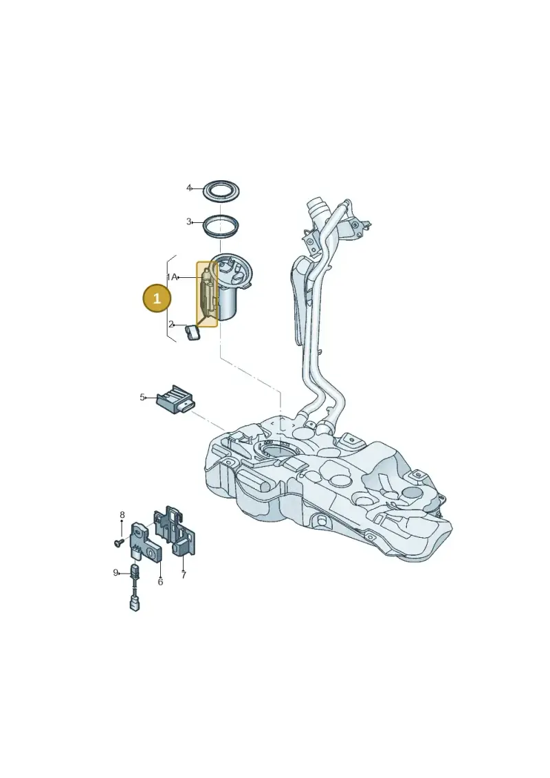 5Q0919051BS — Volkswagen Golf Estate 1.4 (2014-2017) diagram 796919030, position 1