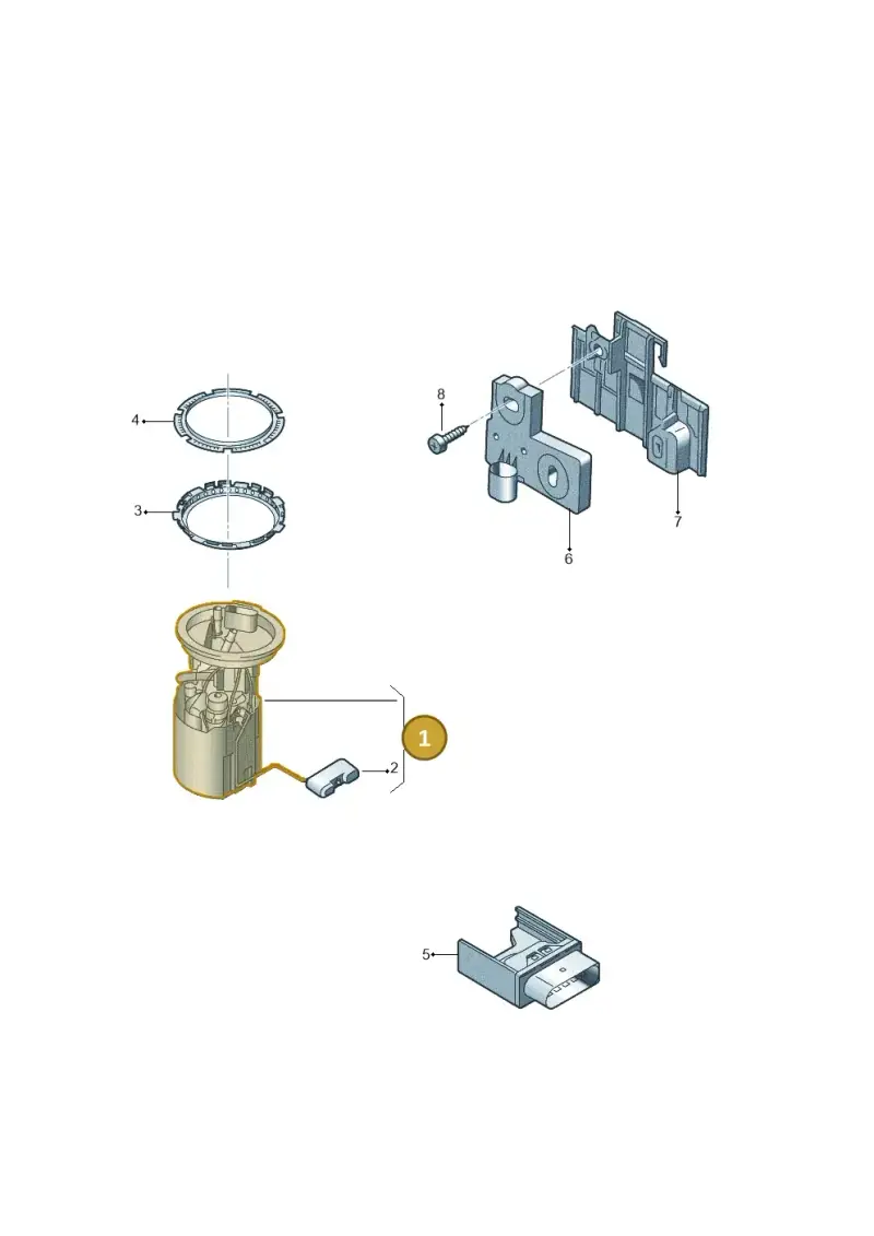5Q0919087T — Audi A3 Sportback (2012-2016) diagram 745919310, position 1