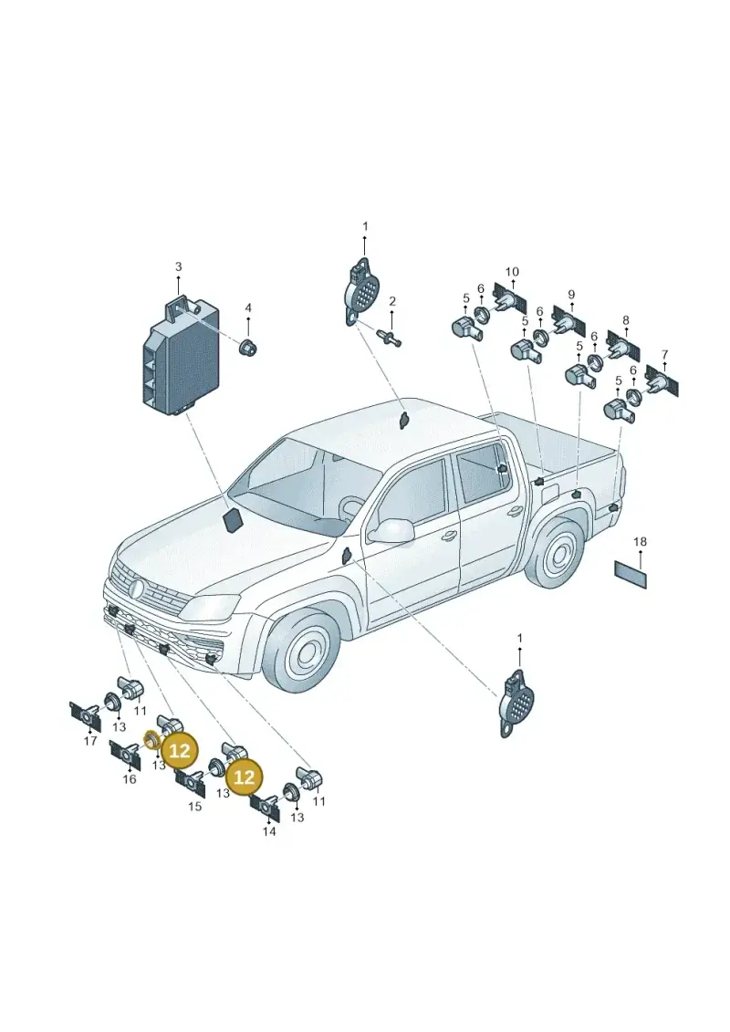 5Q0919275C — Volkswagen Amarok twin cab (2022-) diagram 894919000, position 12