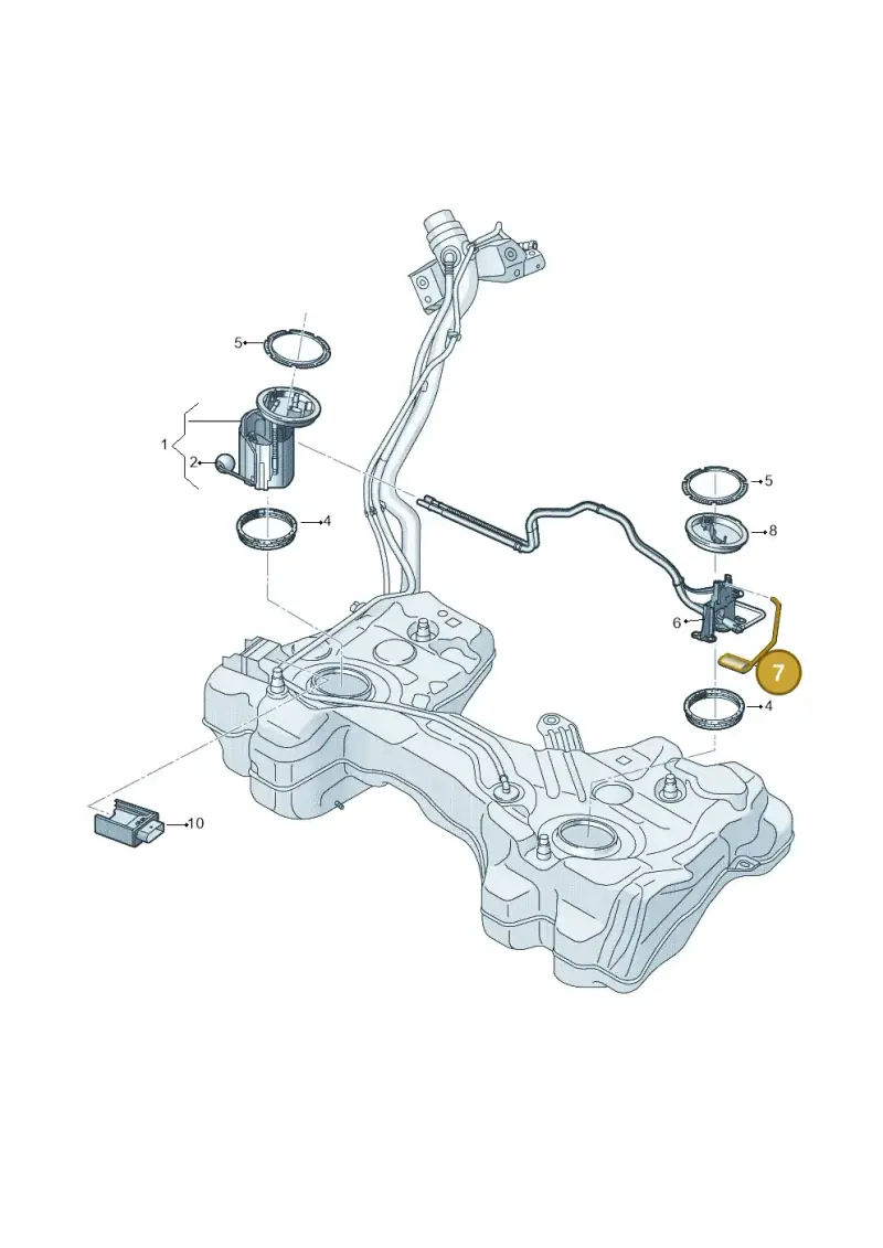 5Q0919673AC — Volkswagen Golf 2.0 BlueMotion (2019-2024) diagram 813919036, position 7