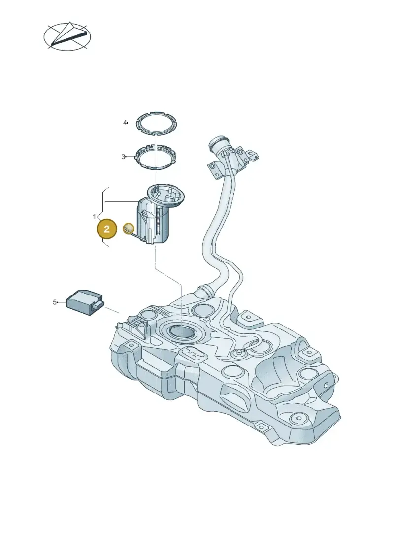 5Q0919673AF — Volkswagen Golf 2.0 BlueMotion (2019-2024) diagram 746919300, position 2