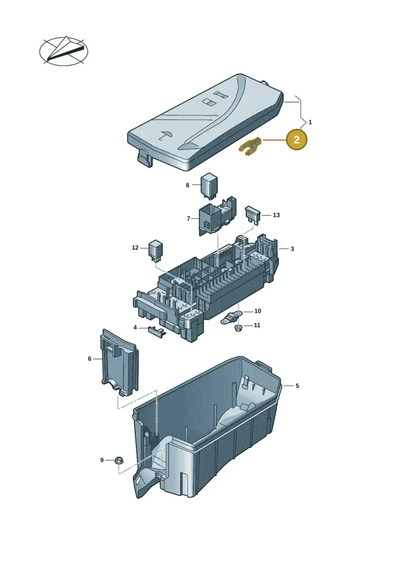 5Q0941802 — Volkswagen Taigo (2021-2024) diagram 2f0937010, position 2