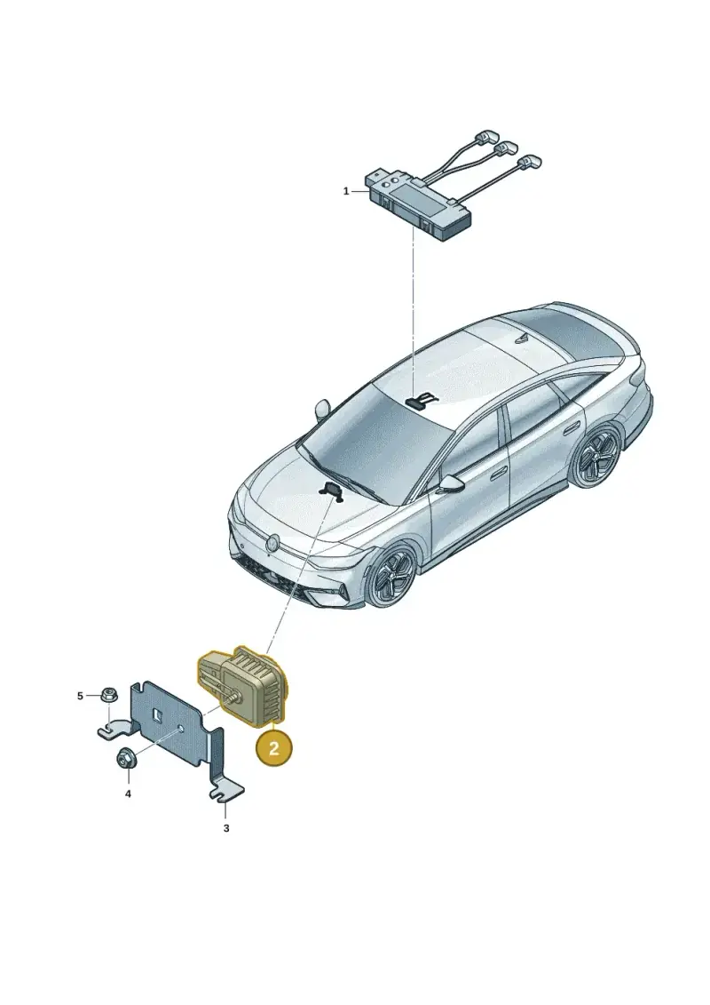 5Q0951605B — Volkswagen ID.7 Limousine Pro (2023-) diagram 14b951020, position 2