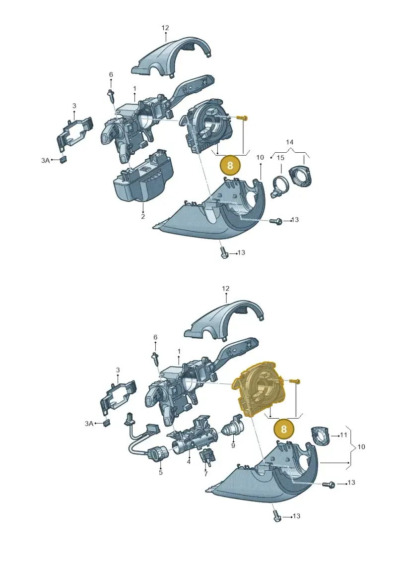 5Q0953549D — Volkswagen T-Roc (2018-) diagram 728905700, position 8
