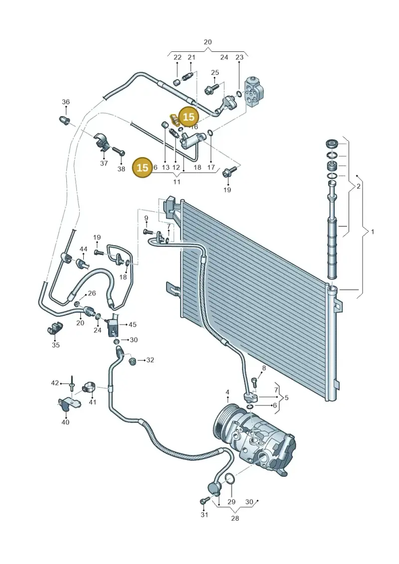 5Q0959126A — Volkswagen Transport. multivan (2019-2024) diagram 861260400, position 15