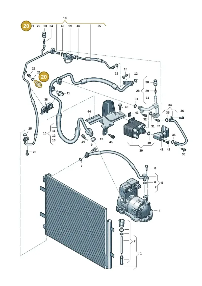 5Q0959126B — Volkswagen ID.7 Limousine Pro (2023-) diagram 10a260401, position 20