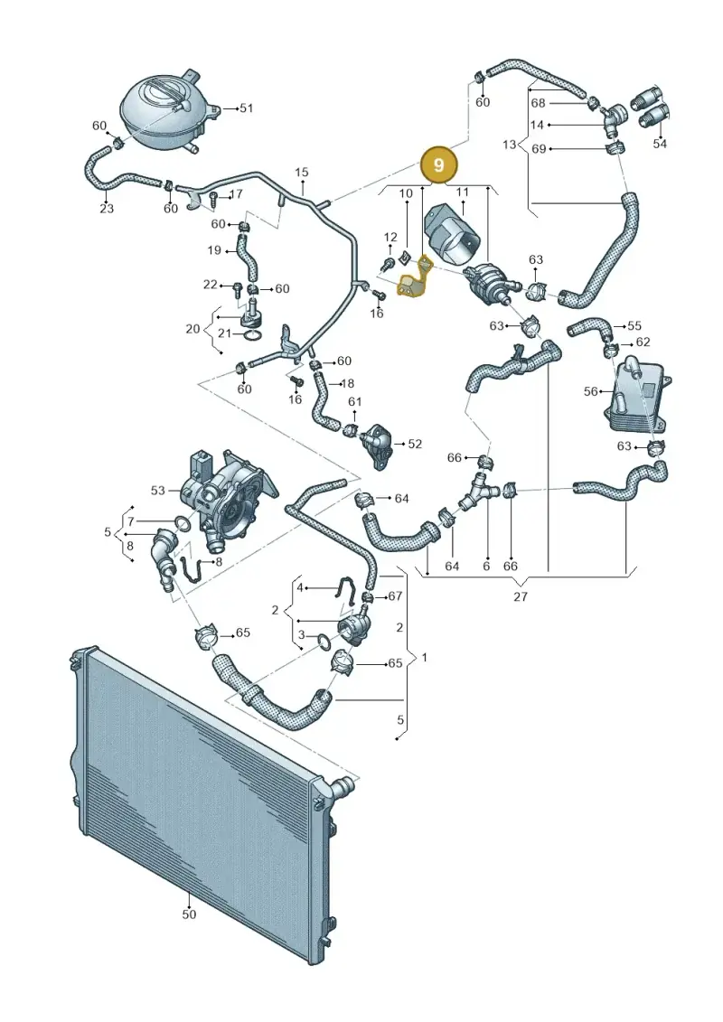 5Q0965567Q — SEAT CUPRA Formentor (2020-) diagram 850121056, position 9