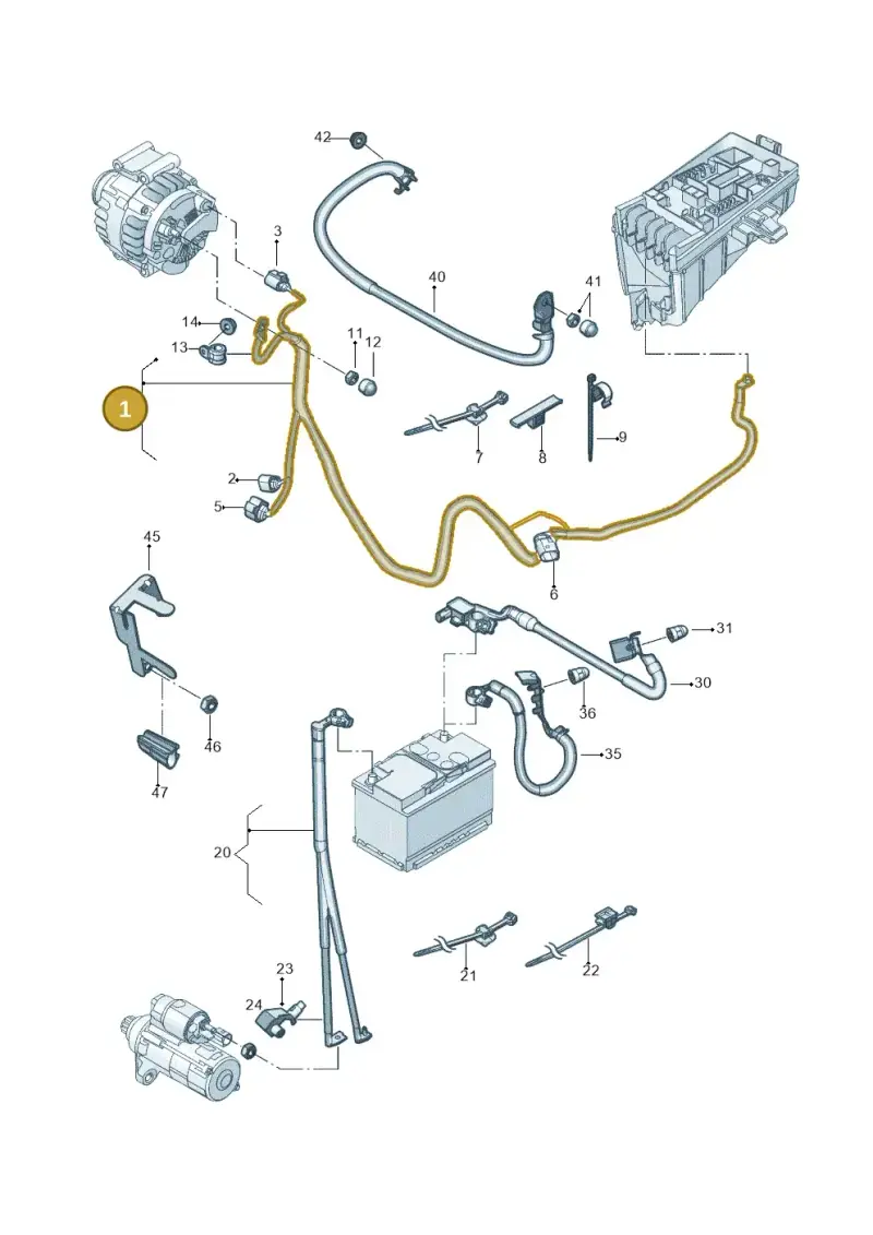 5Q0971230LP — Volkswagen Tiguan 2.0 4Motion (2017-2024) diagram 833971010, position 1