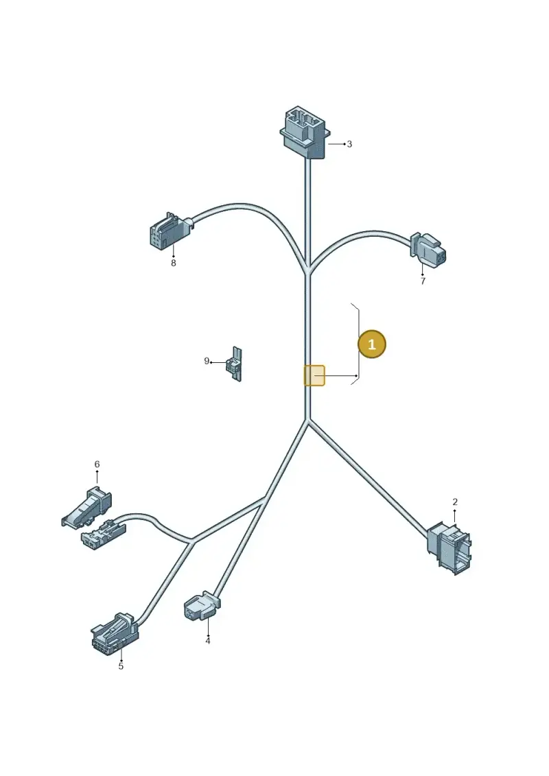 5Q0971407 — Volkswagen Golf 2.0 (2016-2020) diagram 696972500, position 1