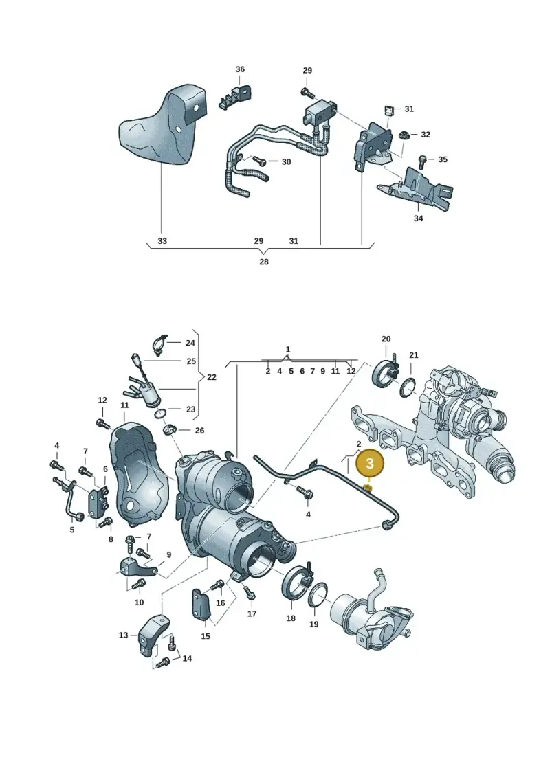 5Q0971842 — Volkswagen Multivan (2021-) diagram 7t0253160, position 3