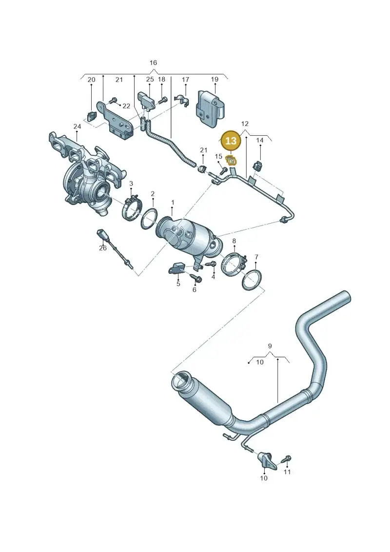 5Q0971939A — Volkswagen MAN TGE 55 (2016-2021) diagram 806253010, position 13