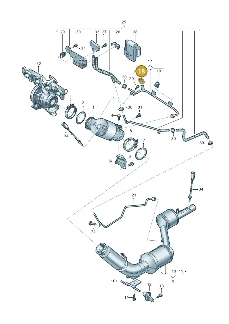 5Q0971939A — Volkswagen MAN TGE 55 (2016-2021) diagram 806253100, position 18