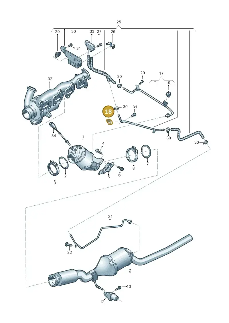5Q0971939A — Volkswagen MAN TGE 55 (2016-2021) diagram 807254500, position 18