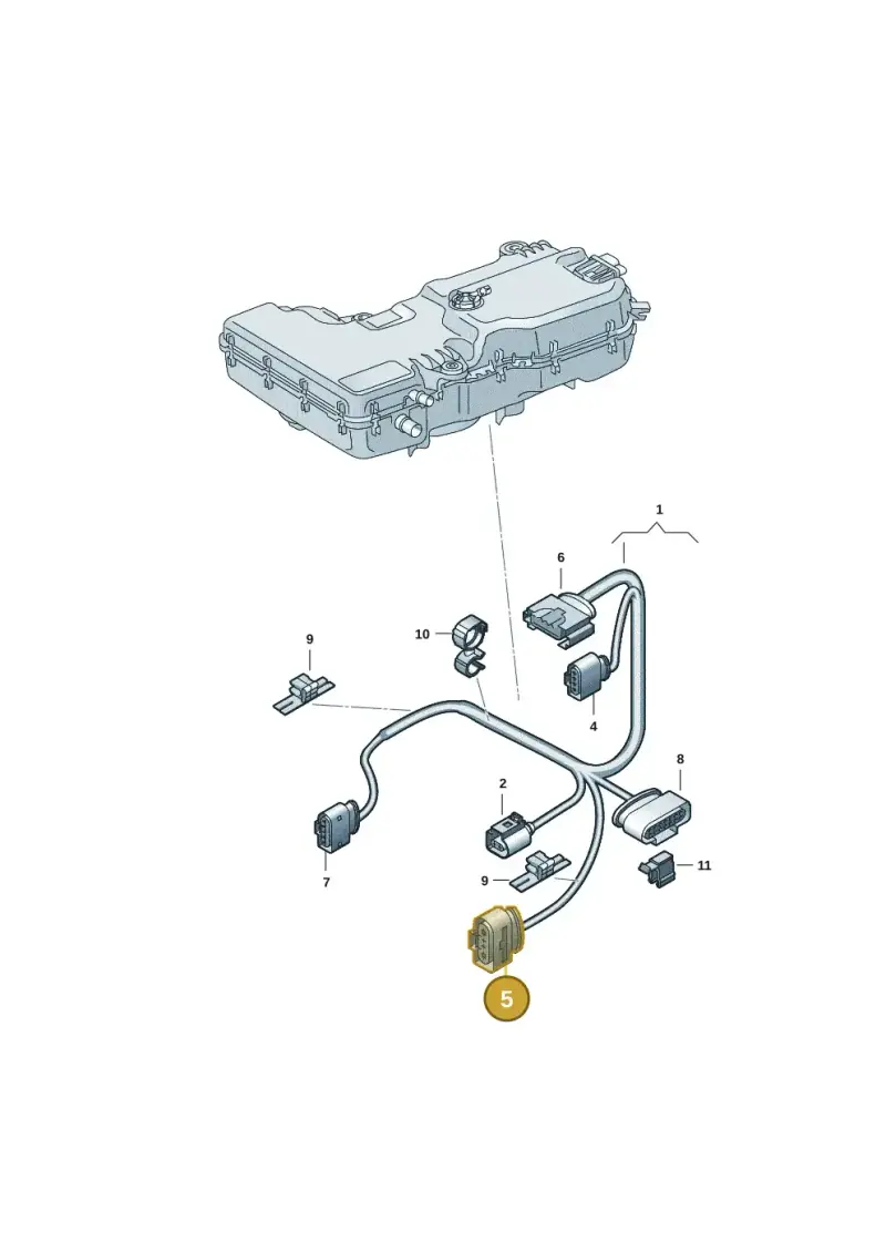 5Q0971994 — Volkswagen Transport. multivan (2019-2024) diagram 7em971060, position 5