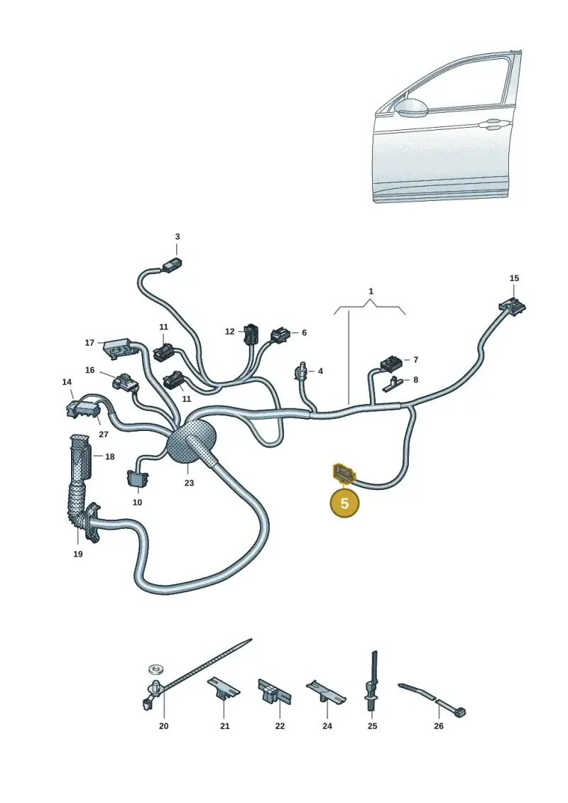5Q0972703A — Volkswagen ID.4 (2020-2025) diagram 10a972033, position 5