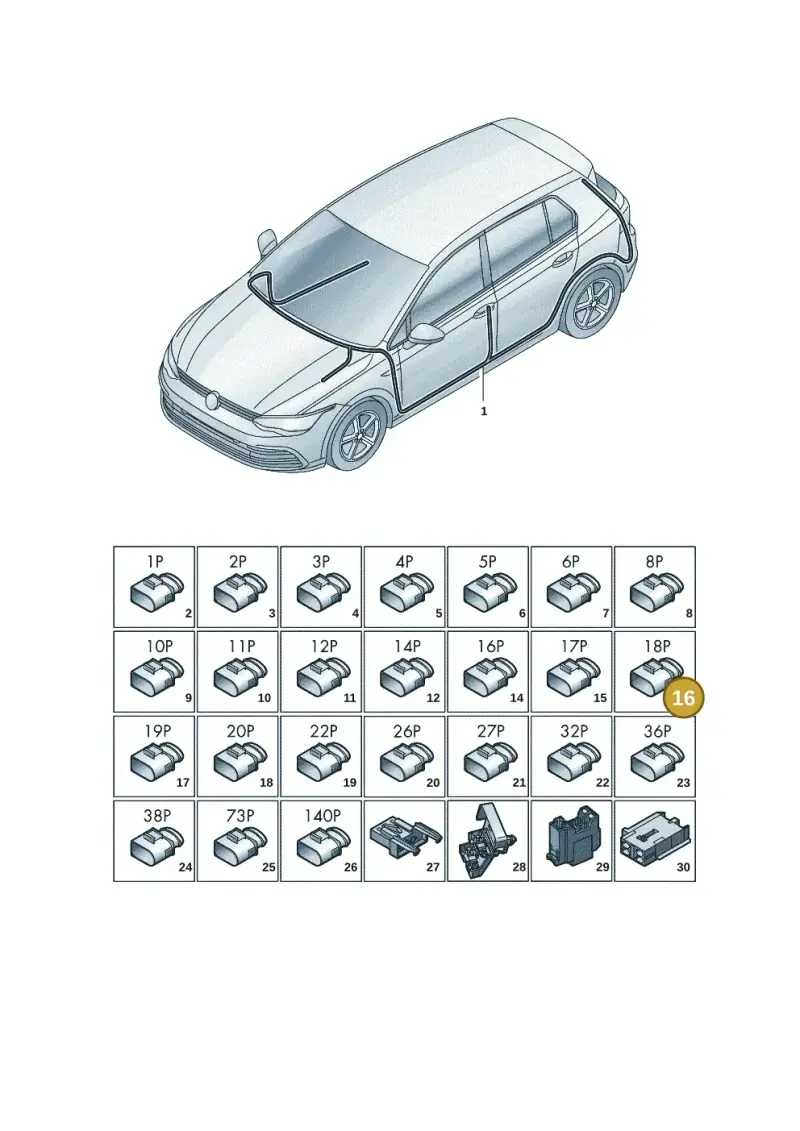 5Q0972718 — SEAT CUPRA Formentor (2020-) diagram 5h0971090, position 16