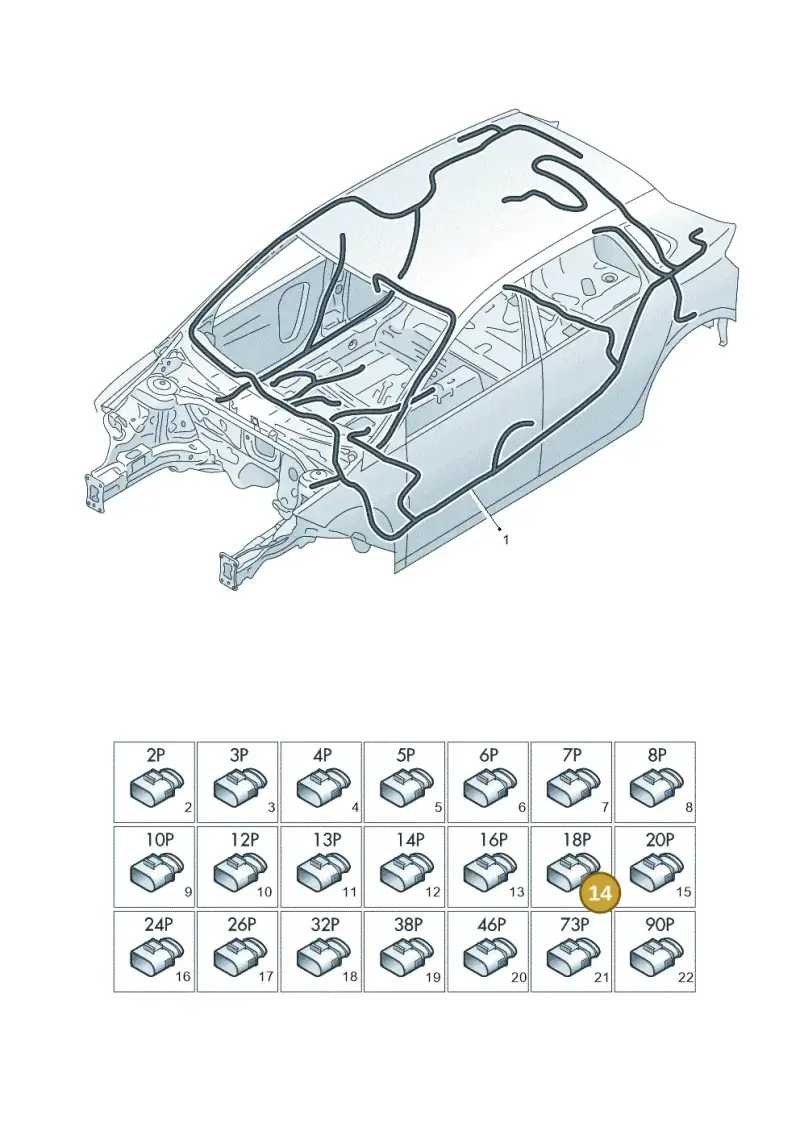 5Q0972718 — Volkswagen Polo (2017-2025) diagram 837971810, position 14