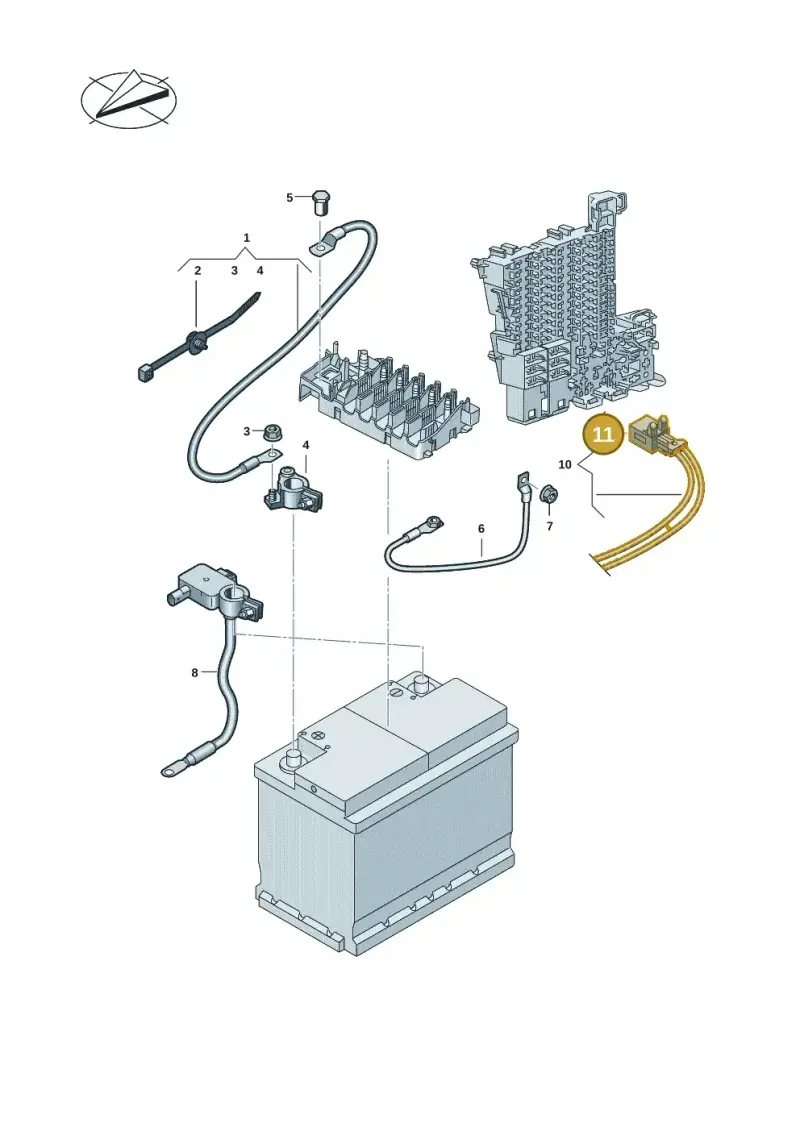 5Q0972752 — Volkswagen ID.7 Limousine Pro (2023-) diagram 11a971005, position 11