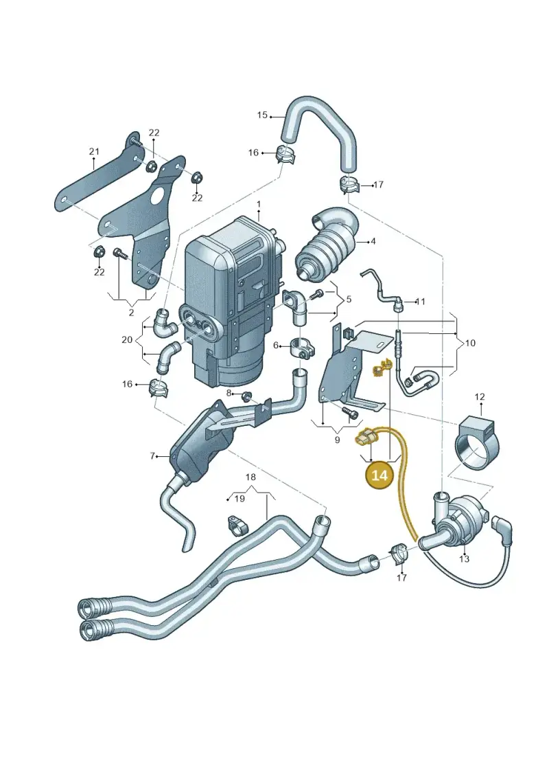5Q0998027 — Volkswagen Atlas (2016-2023) diagram 829819700, position 14