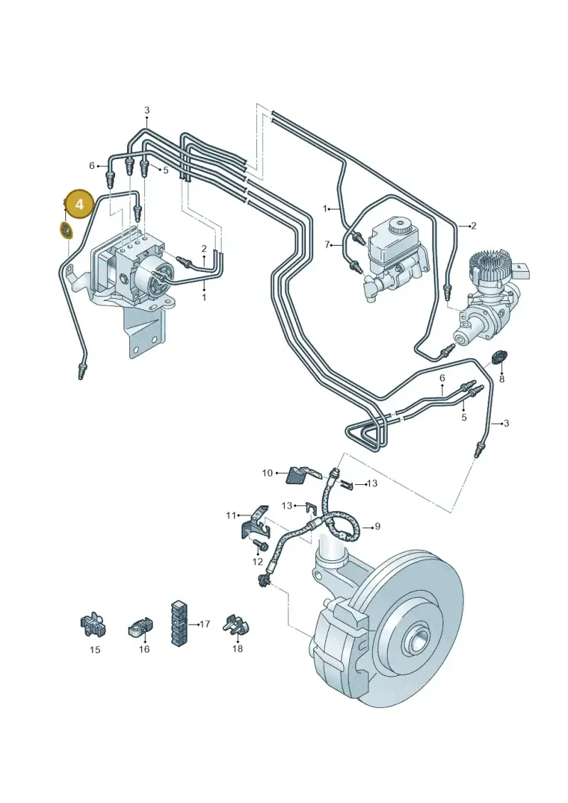 5Q1614724B — Volkswagen E-Golf (2014-2021) diagram 774611220, position 4