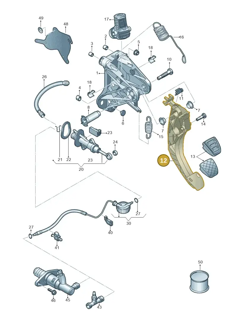 5Q1721321C — Volkswagen T-Roc convertible 1.5 (2019-2024) diagram 813721250, position 12