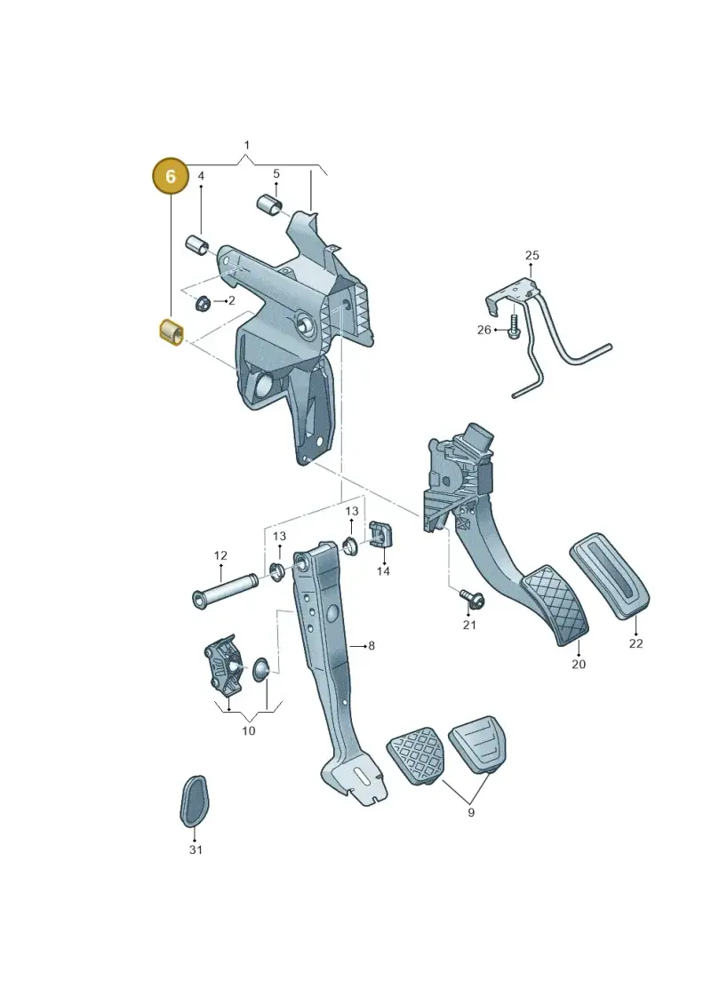 5Q1721620A — Volkswagen T-Roc convertible 1.5 (2019-2024) diagram 828721600, position 6