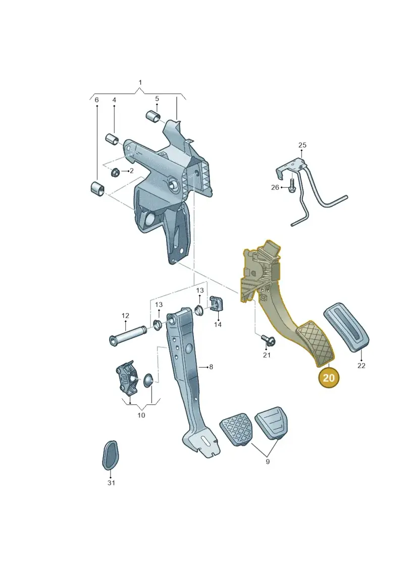 5Q1723503H — Volkswagen Arteon (2017-2023) diagram 828721600, position 20