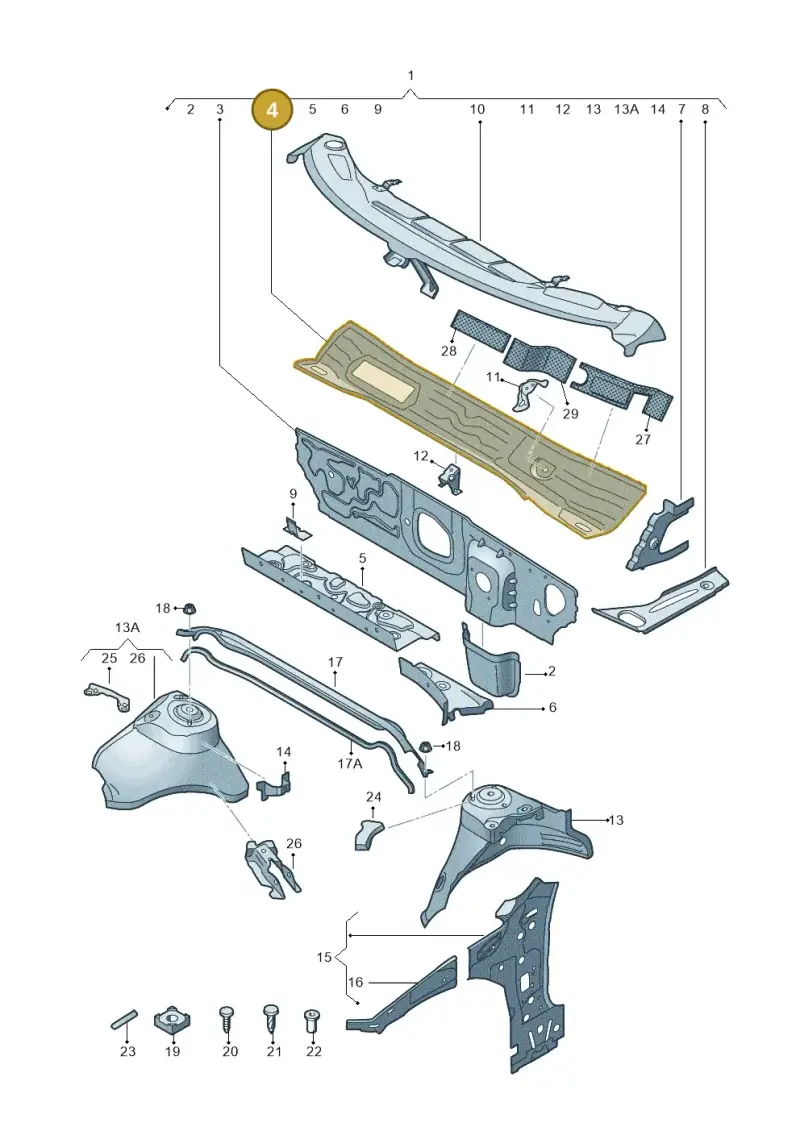 5Q1805265 — SEAT Leon ST (2016-2020) diagram 745805500, position 4
