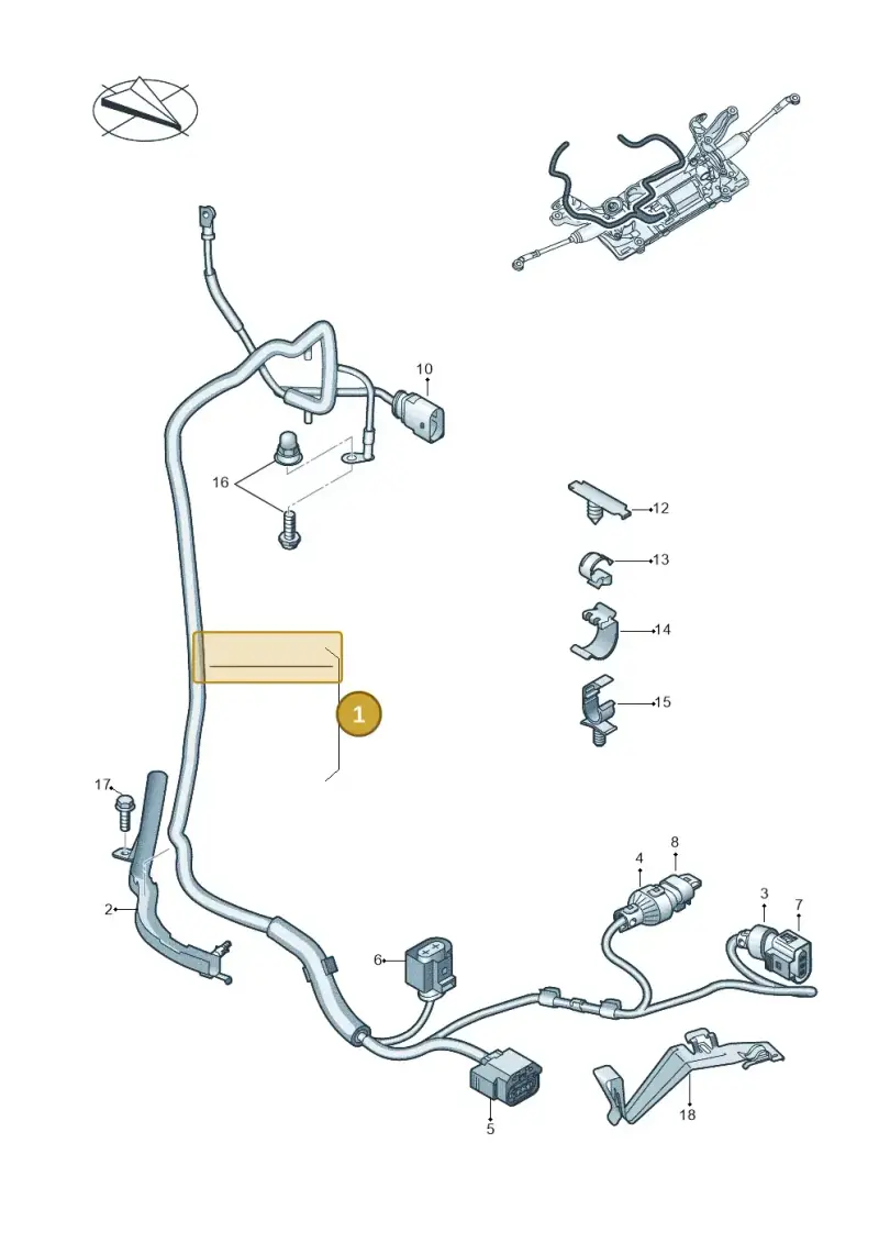 5Q1971111CK — Volkswagen T-Roc convertible 1.5 (2019-2024) diagram 863971700, position 1