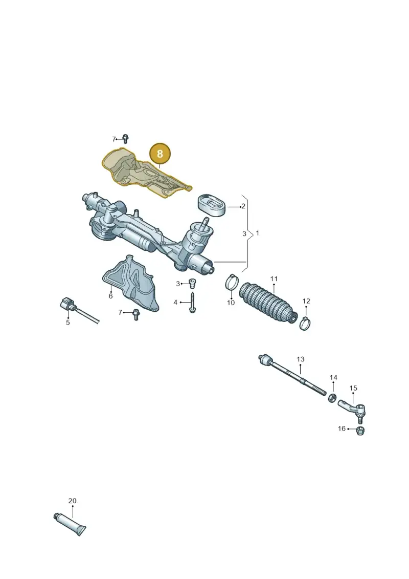 5Q2423981T — Volkswagen Passat estate (2023-) diagram 2gk423050, position 8