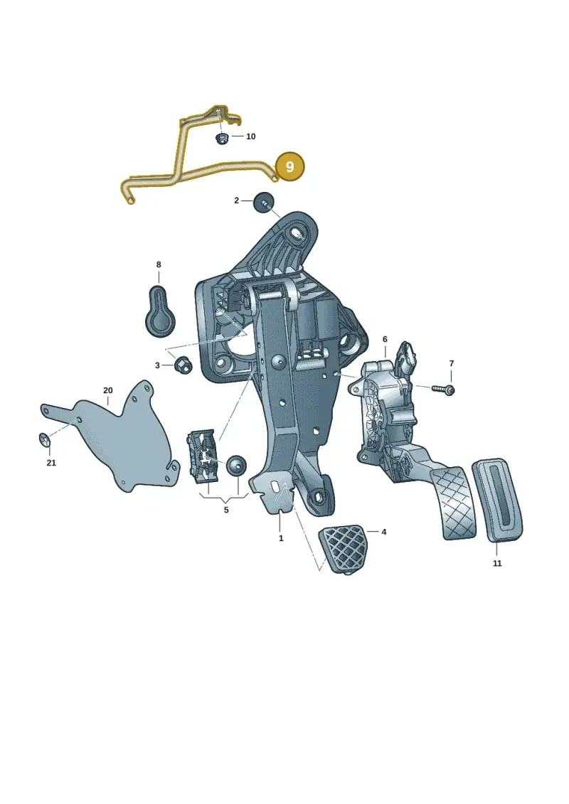 5Q2723913L — Volkswagen Caddy Maxi Kombi (2020-2024) diagram 2ka721700, position 9